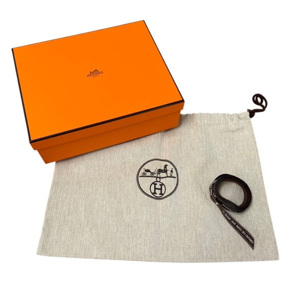 Hermes Empty Box Dust Bag Ribbon Set OS Orange Luxury Packaging 8.75x7x3